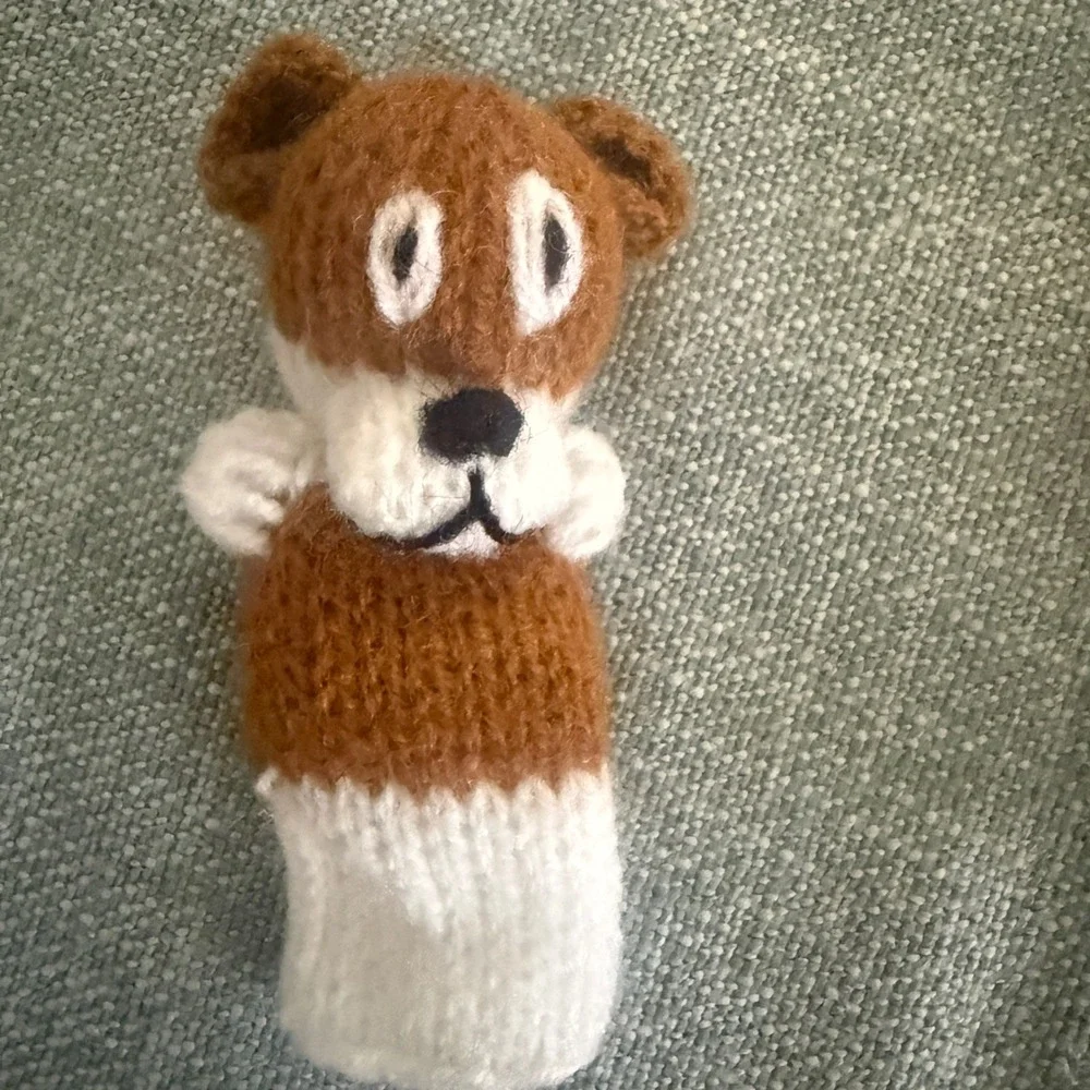 12 Knit Finger‎ Puppets Animal Collection Tiger Penguin Lion 12pc Set